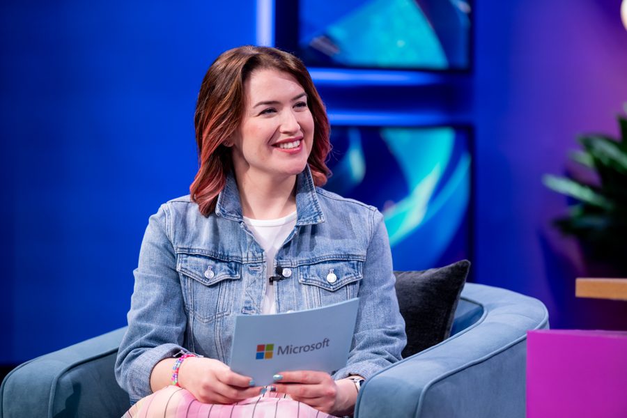 Sarah Young at a Microsoft event